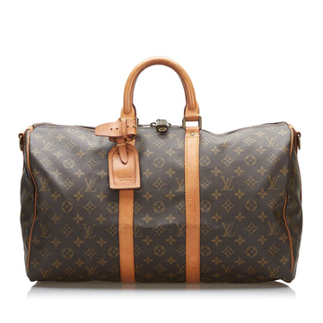 Louis Vuitton Monogram Keepall Bandouliere 45 Travel Bag