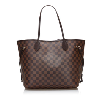 Louis Vuitton Damier Ebene Neverfull MM Tote Bag