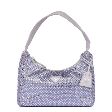 Prada Wisteria Crystalised Satin Re-Edition 2005 Mini Bag