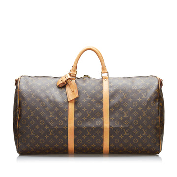 Louis Vuitton Monogram Keepall Bandouliere 60 Travel Bag
