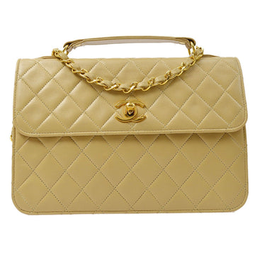 CHANEL 1986-1988 Single Turnlock 2way Handbag ao29038