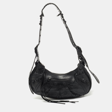 Balenciaga Black Leather Le Cagole Small Shoulder Bag