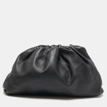 Bottega Veneta Black Leather The Pouch Clutch