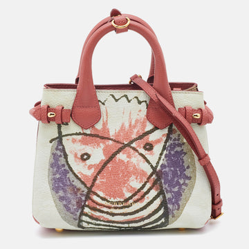 Burberry Multicolor Printed Leather Banner Tote