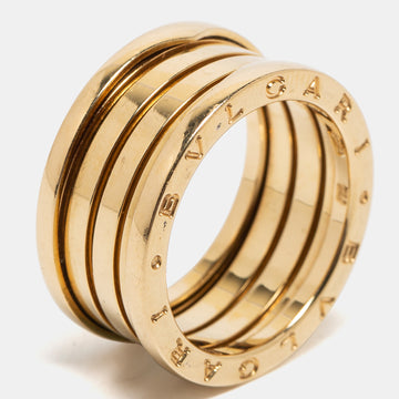 Bvlgari B.Zero1 18k Yellow Gold 4 Band Ring Size 60