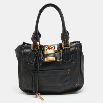 Chloe Black Leather Paddington Tote