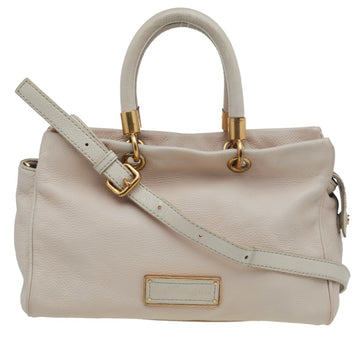 Marc by Marc Jacobs Cream Leather Small Too Hot To Handle Tote