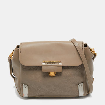 Marc by Marc Jacobs Grey Leather Sheltered Island Shoulder Bag