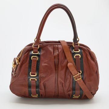 Marc Jacobs Brown/Black Leather Satchel