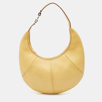 Salvatore Ferragamo Yellow Leather Hobo