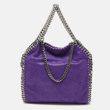 Stella McCartney Purple Faux Leather Mini Falabella Tote