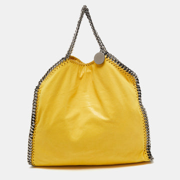 Stella McCartney Yellow Faux Suede Falabella Tote