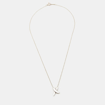 Tiffany & Co. Paloma's Grafitti X Sterling Silver Pendant Necklace