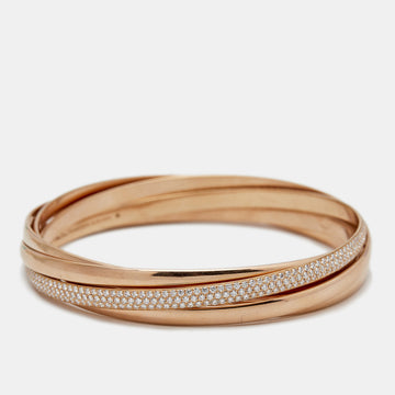 Tiffany Co. Paloma's Melody Diamonds 18k Rose Gold 5 Bangle Bracelet