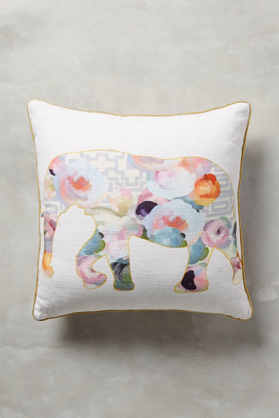 Collaged Fauna Pillow by Patricia Vargas of Parima Studio for Anthropologie