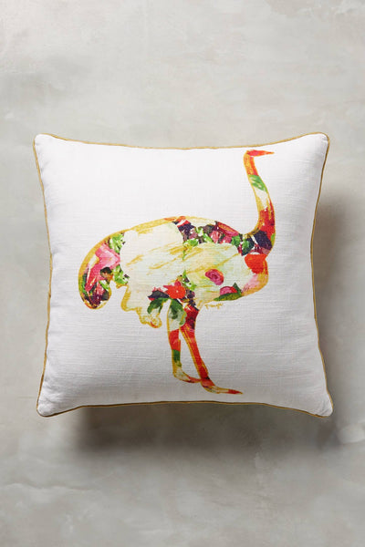 Collaged Fauna Pillow by Patricia Vargas of Parima Studio for Anthropologie