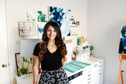 Patricia Vargas in her home studio
