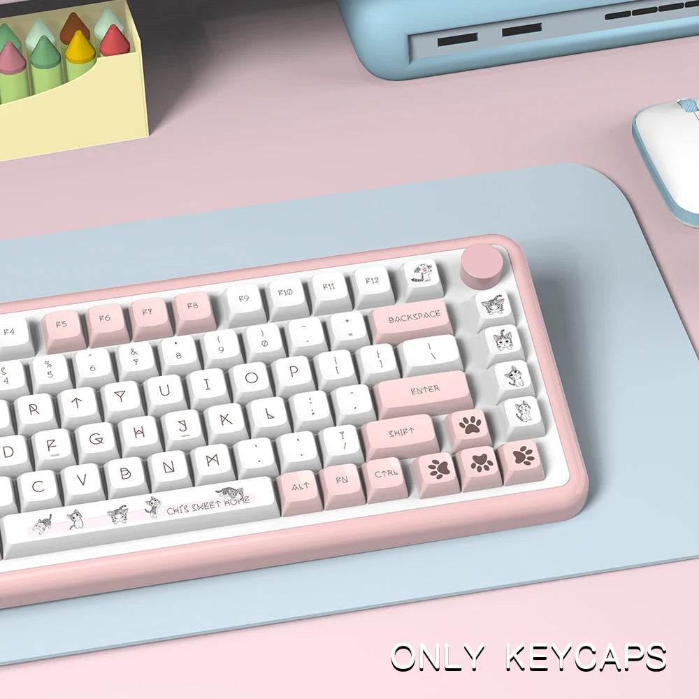 Iceberg & Cheese Cat XDA Profile PBT Keycap Sets - ISO Options