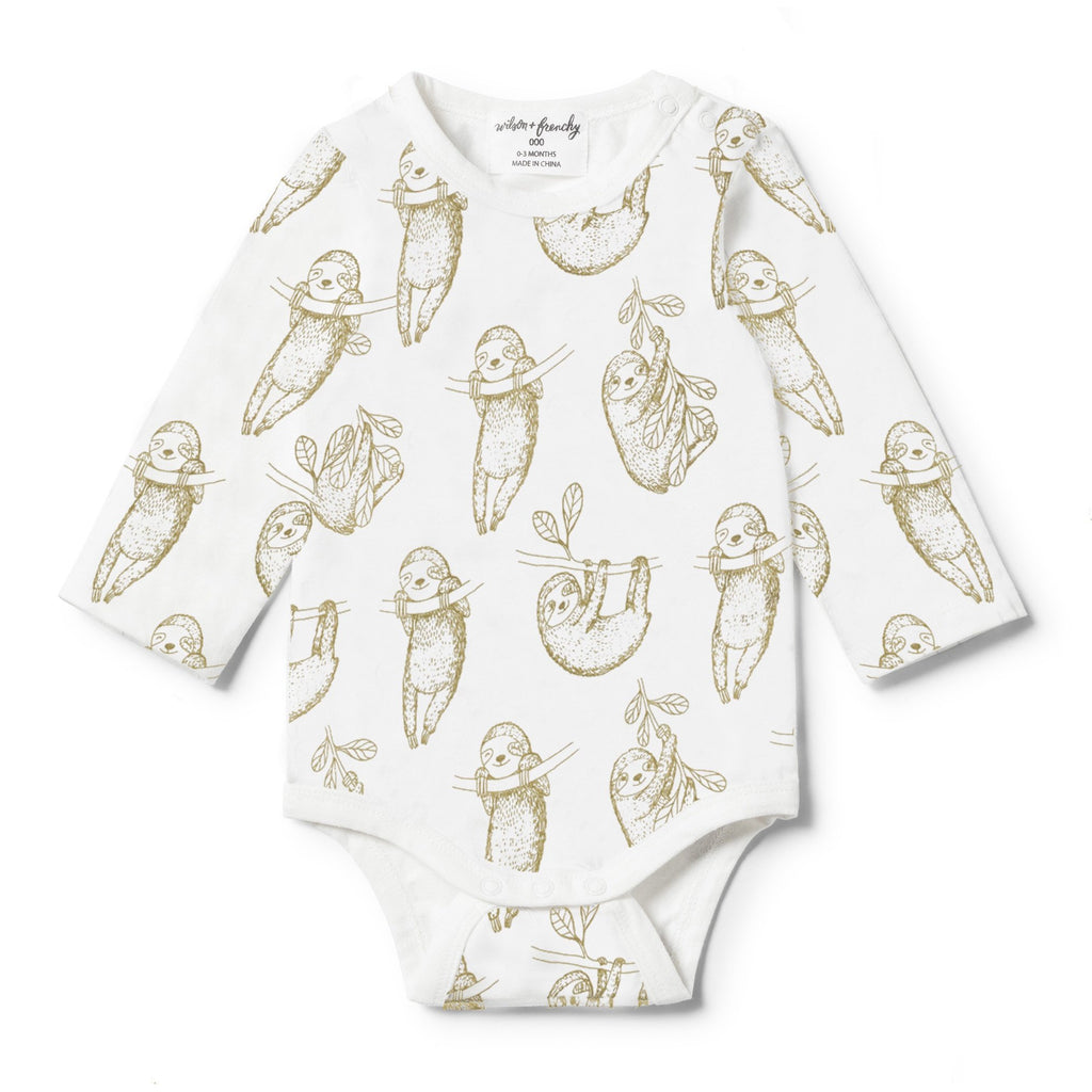 Wilson and Frenchy Sloth Bodysuit