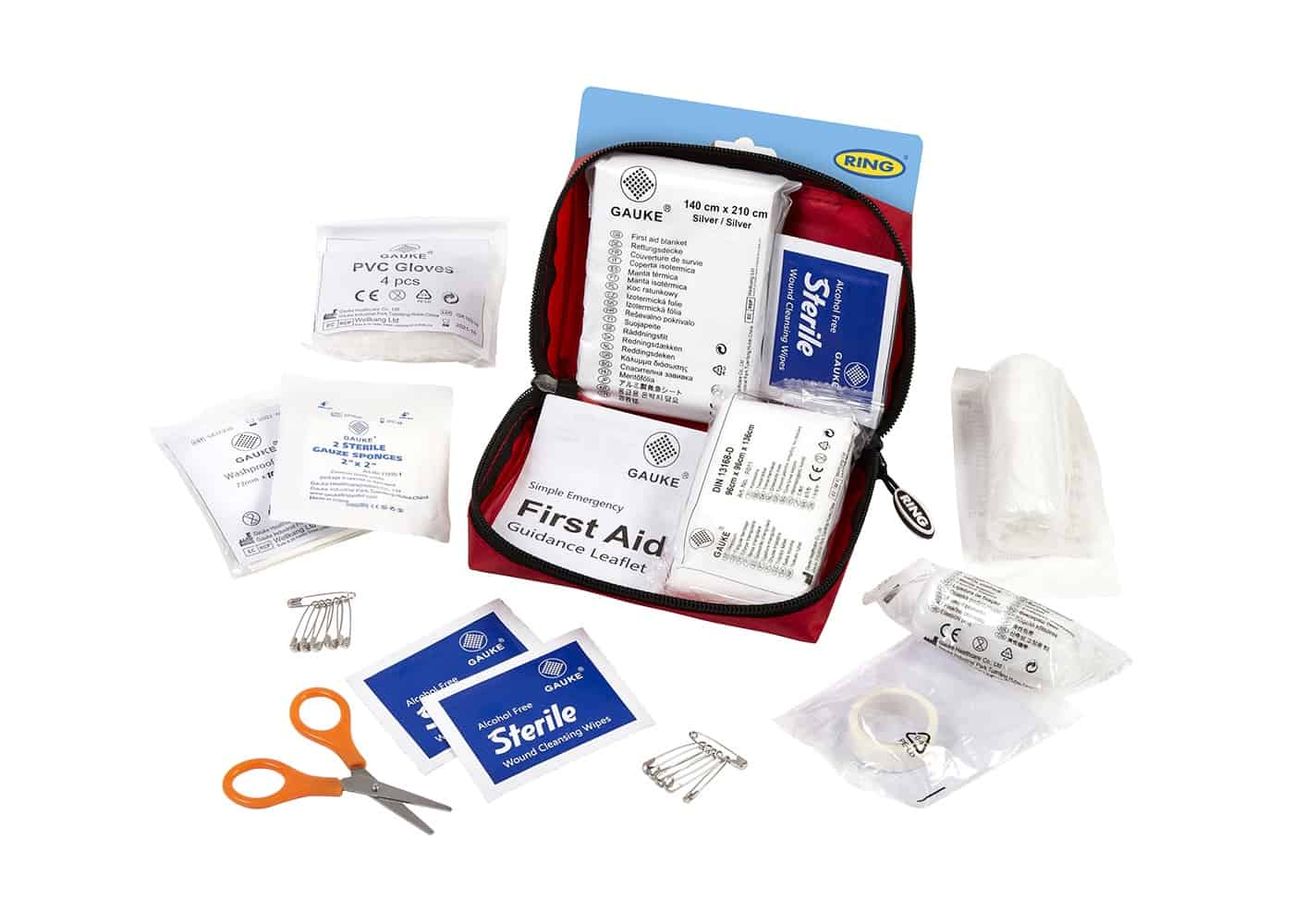 First Aid Travel Kit: Compact 1st Aid Kit for travel, touring &amp; the kitchen drawer contents