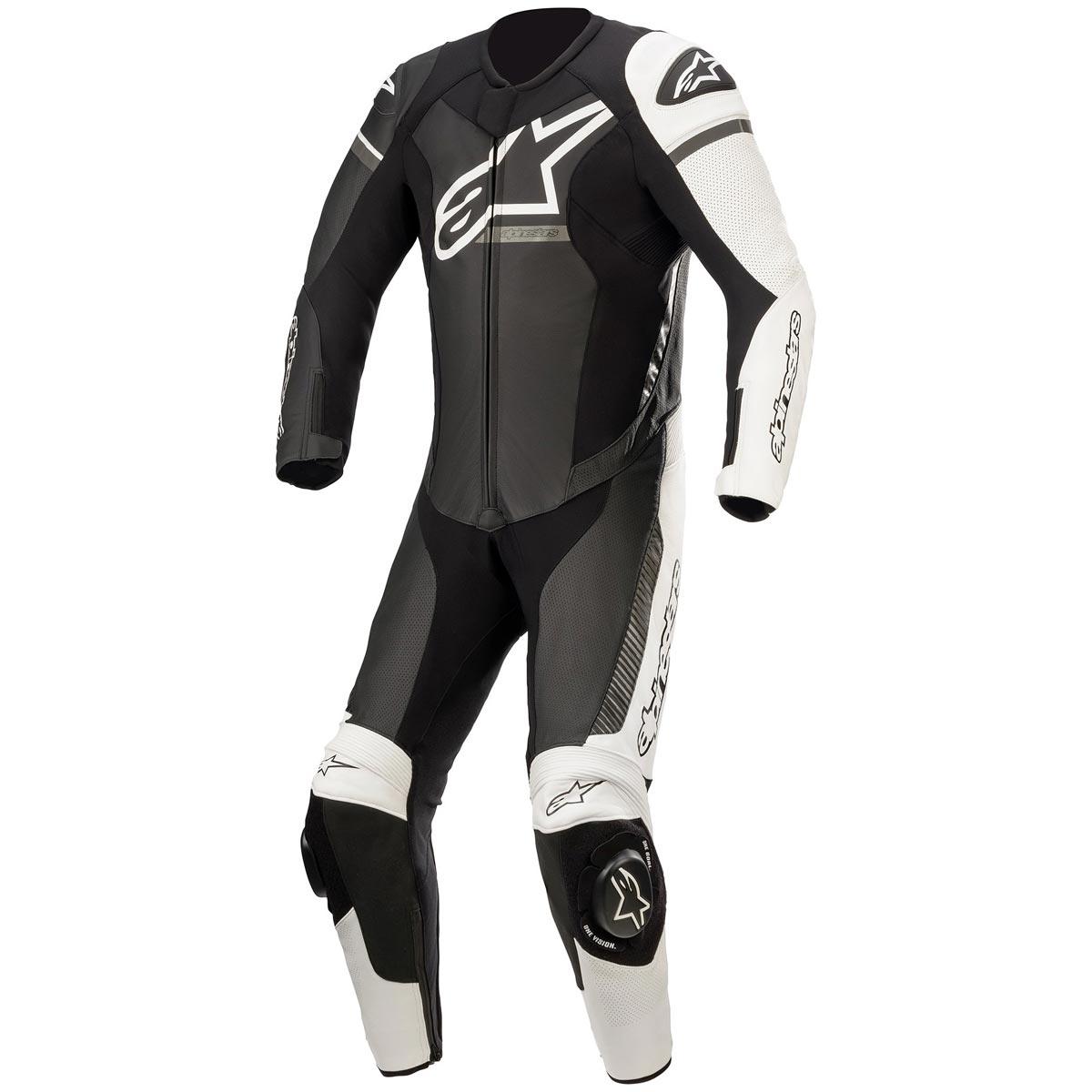 Alpinestars GP Force Phantom 1PC Leather Suit Black White Grey 64