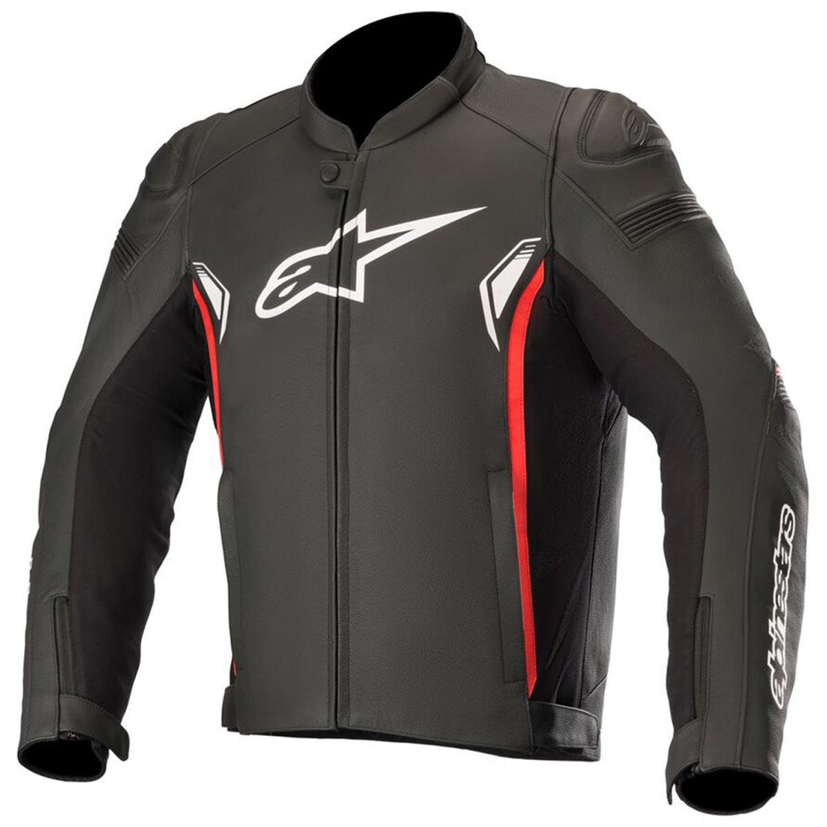 Alpinestars SP-1 V2 Leather Jacket Black Red 50