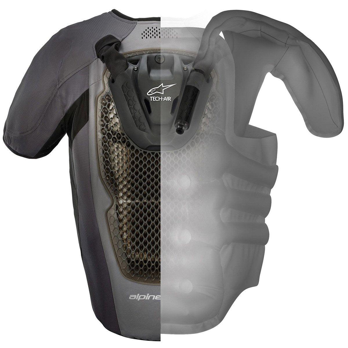 Alpinestars Tech-Air 5 System Air Vest Grey - Motorcycle Body Armour