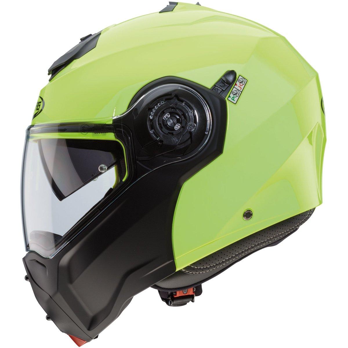 Caberg Droid Hi-Viz Helmet - Yellow Black - Browse our range of Helmet: Flip Up - getgearedshop 