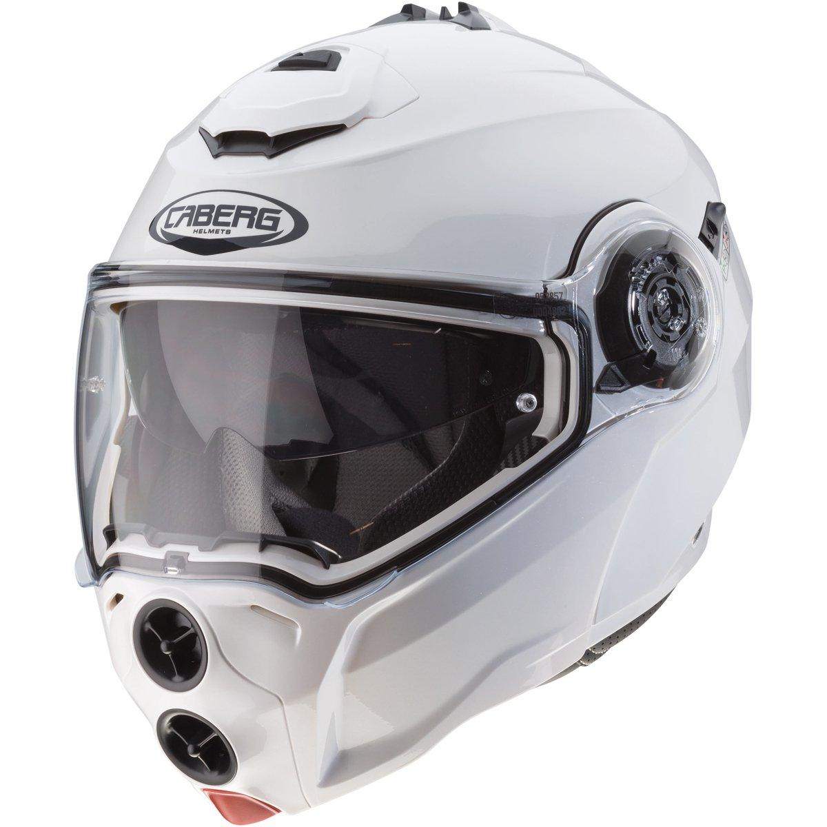 Caberg Droid Metal Helmet - White - Browse our range of Helmet: Flip Up - getgearedshop 