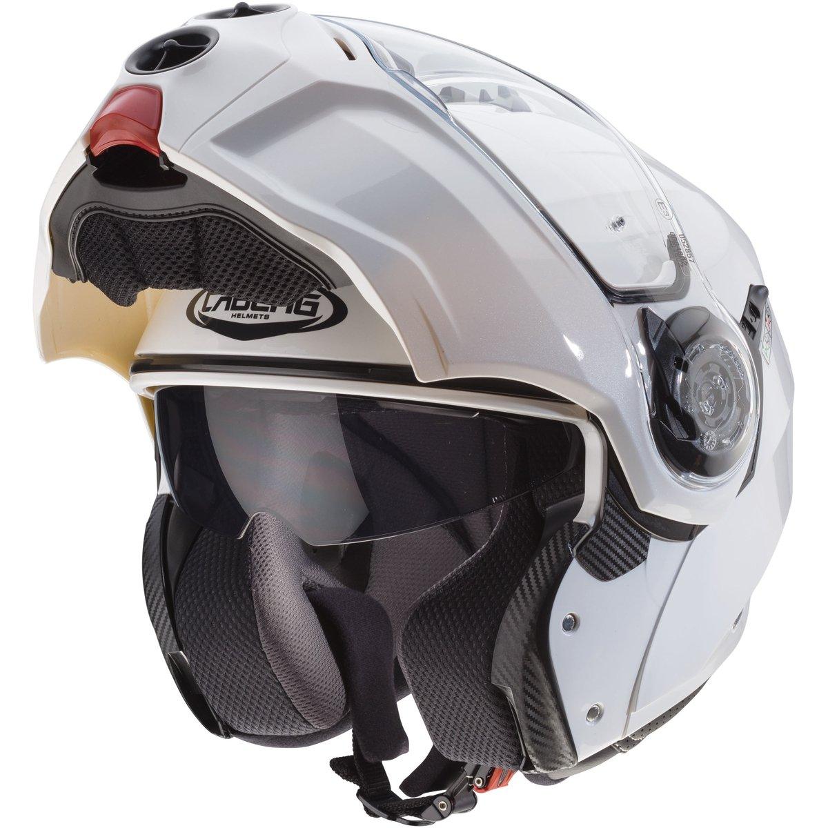 Caberg Droid Metal Helmet - White - Browse our range of Helmet: Flip Up - getgearedshop 