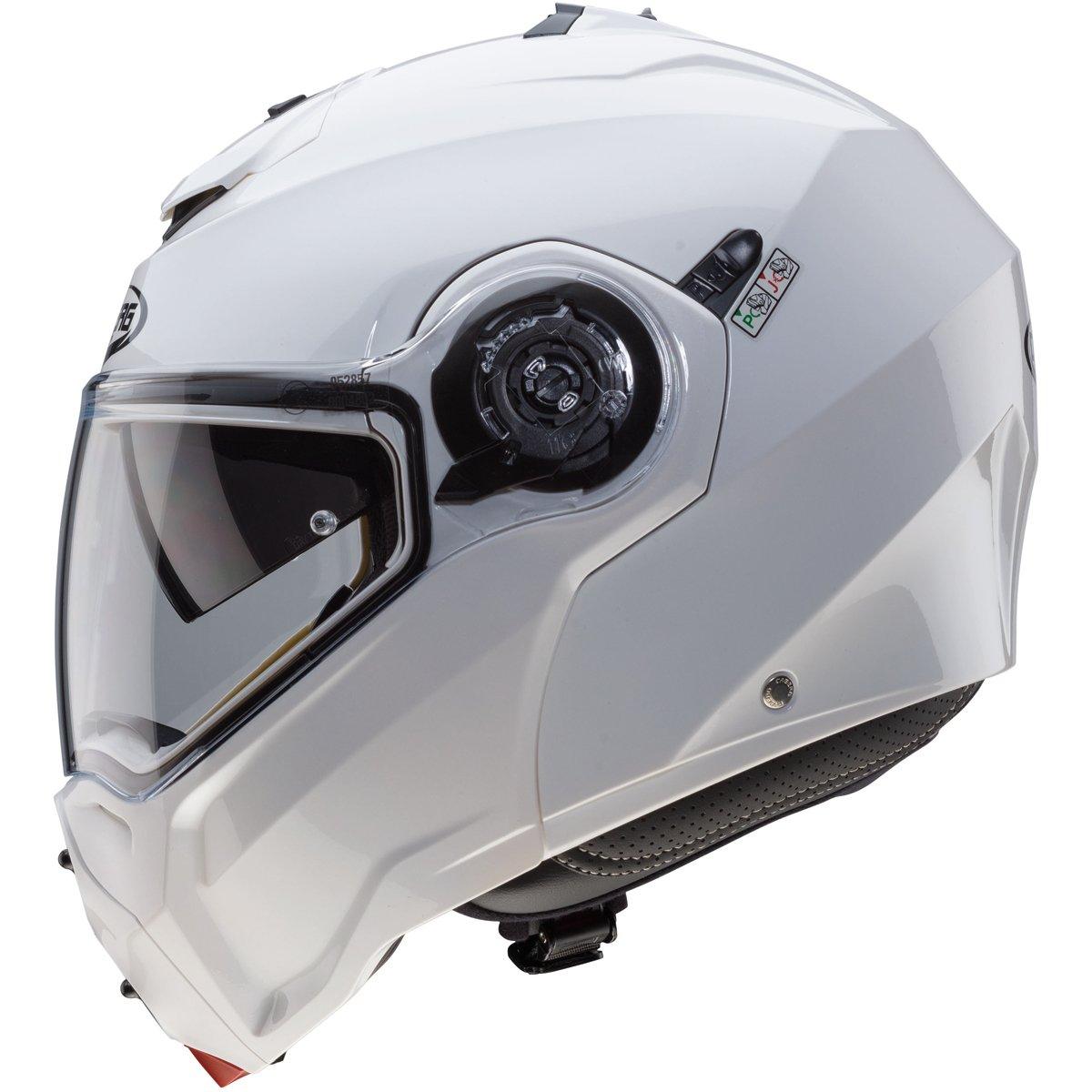 Caberg Droid Metal Helmet - White - Browse our range of Helmet: Flip Up - getgearedshop 