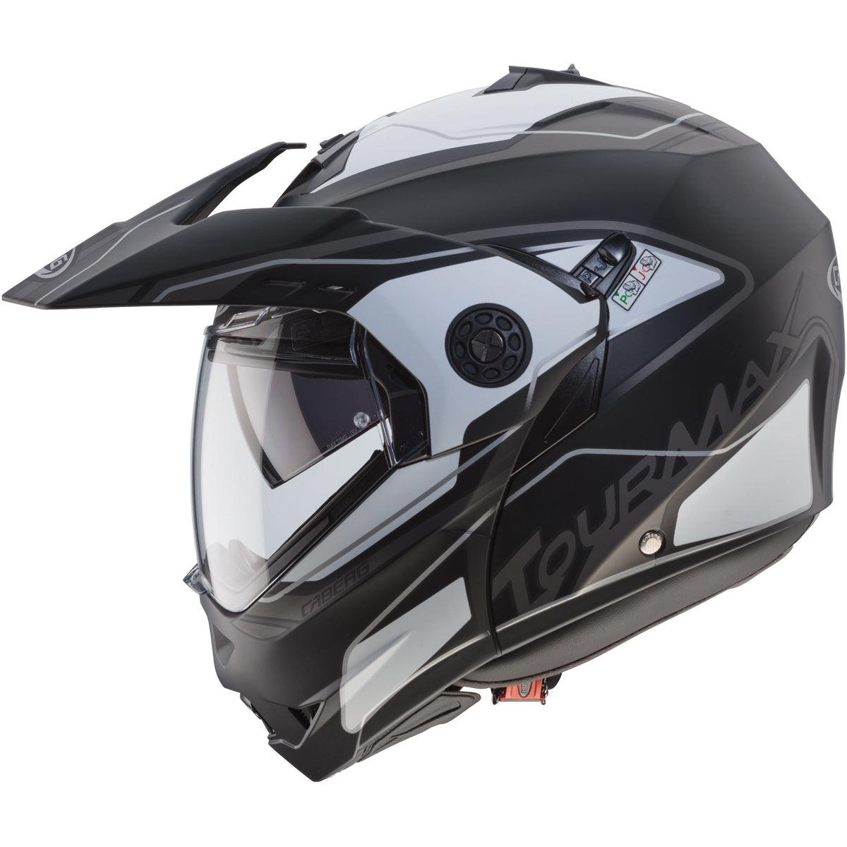 Caberg Tourmax Marathon Helmet - Black White Anthracite - getgearedshop