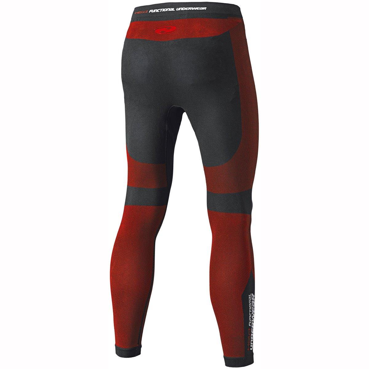Held 9865 3D-Skin Warm Baselayer Trousers Black Red - Functional Underwear