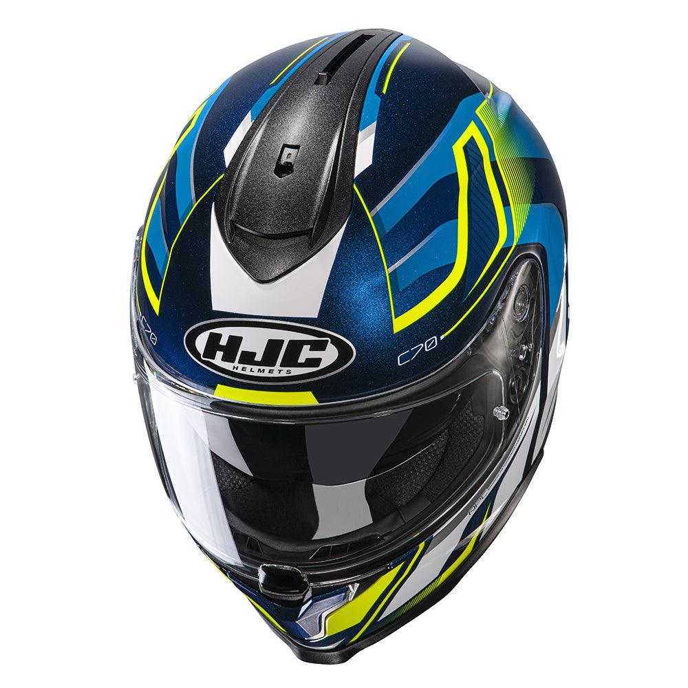 HJC C70 Helmet Lantic - Blue Yellow - Browse our range of Helmet: Full Face - getgearedshop 