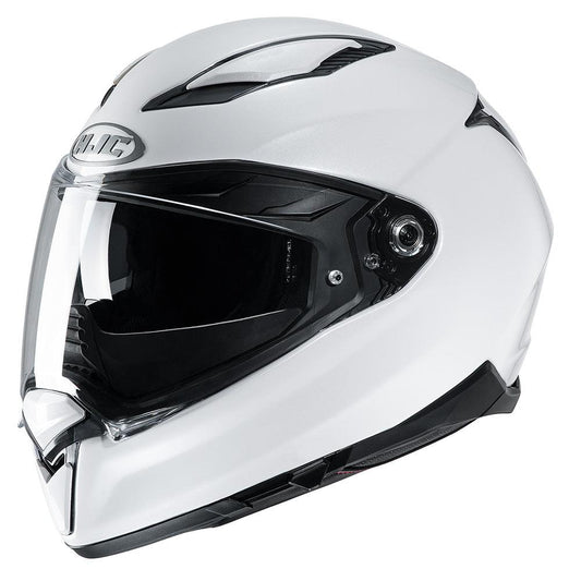 HJC F70 Helmet - Pearl White - Browse our range of Helmet: Full Face - getgearedshop 