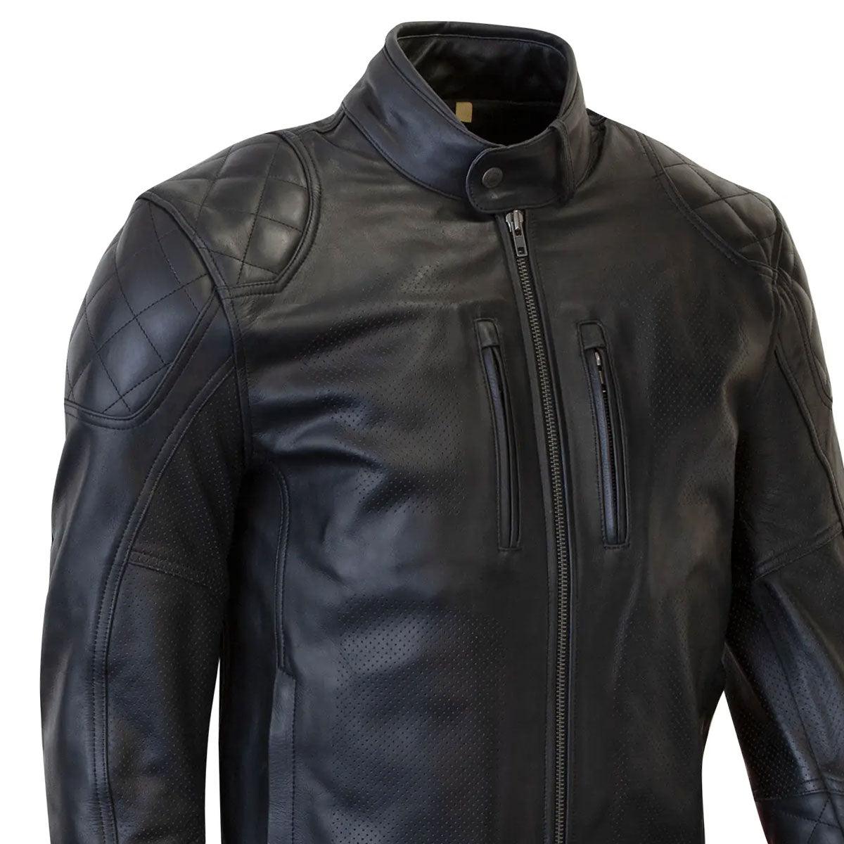 Merlin Cambrian Leather Jacket Black - Motorcycle Leathers