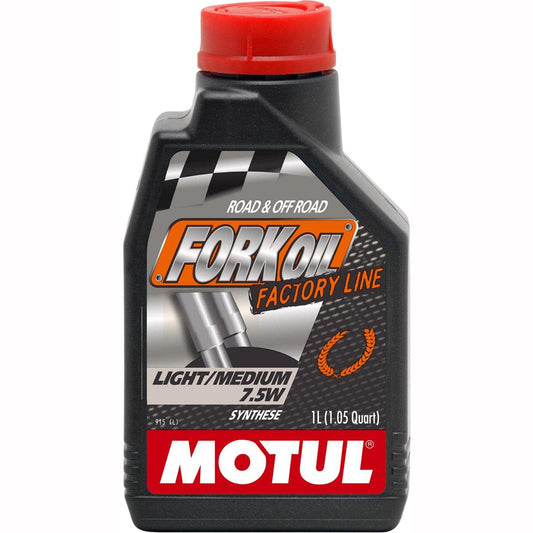 Motul Factory Line Light / Medium 7.5W Fork Oil - 1L - Browse our range of Care: Oils & Liquids - getgearedshop 