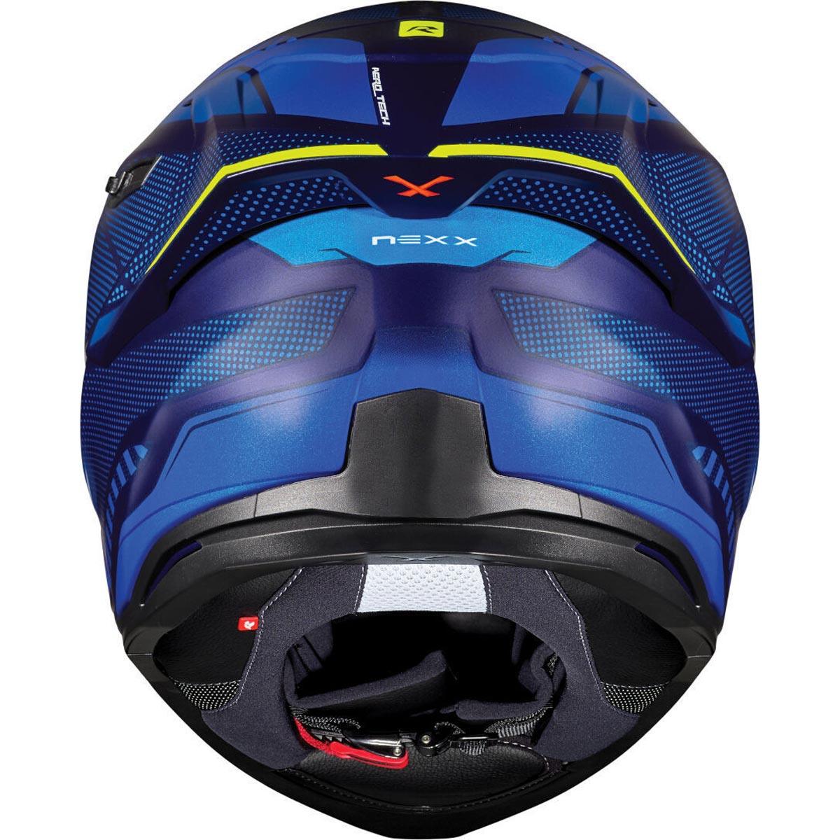 Nexx SX.100R Helmet Skidder - Blue Neon - getgearedshop