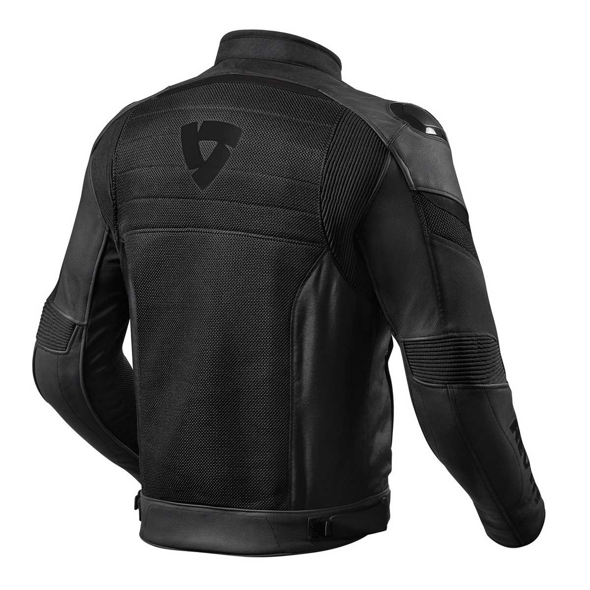 Rev It! Mantis Leather Jacket Air WP Black - Motorcycle Leathers