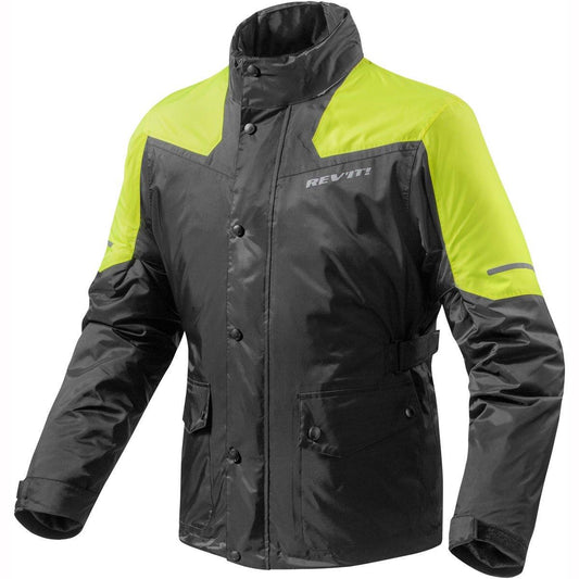 Rev'It! Nitric 2 H2O Rain Jacket WP Black Yellow 3XL