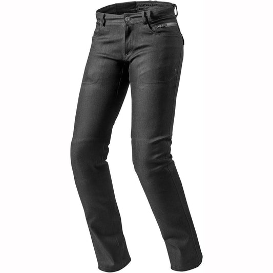 Rev'It! Orlando Drainpipe Jeans H2O Ladies 32in Leg Black 34in Waist