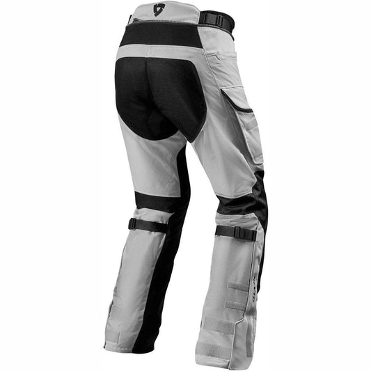 Rev It Sand 4 Trousers H2O 32in Leg WP Silver Black - Motorcycle Trousers
