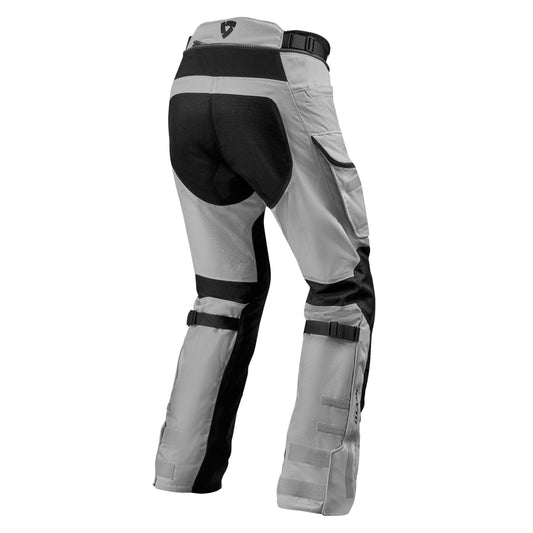 Rev It Sand 4 Trousers H2O 34in Leg WP Silver Black - Motorcycle Trousers