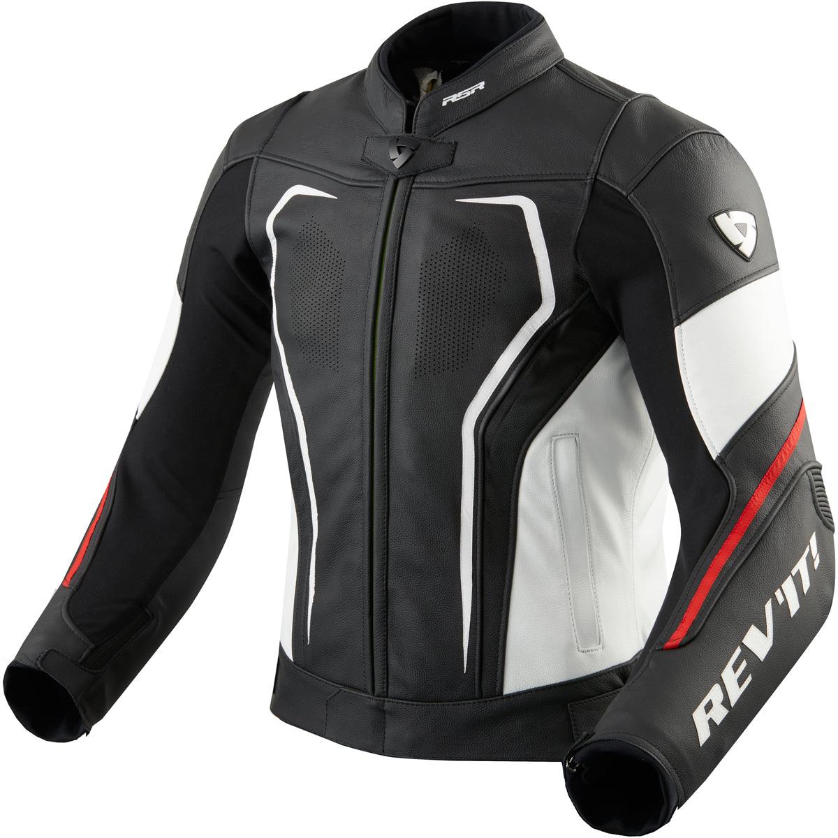 Rev It! Vertex GT Leather Jacket Black Red 58