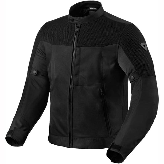 Rev It mesh motorcycle jacket black front