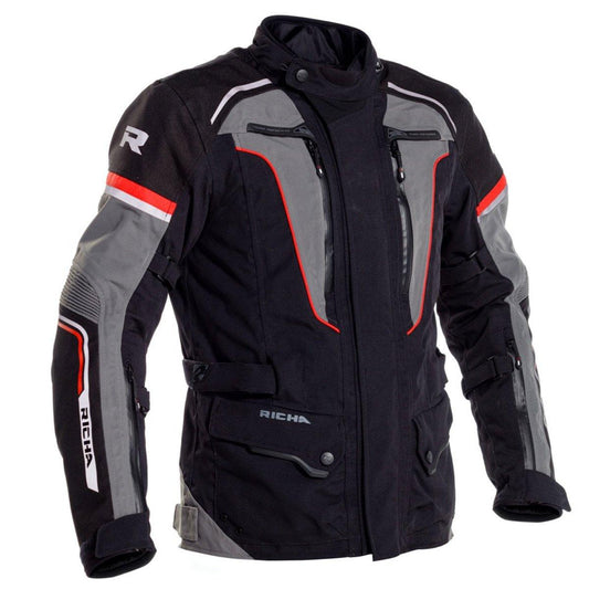 Richa Infinity 2 Pro Jacket WP Black Grey Red 6XL