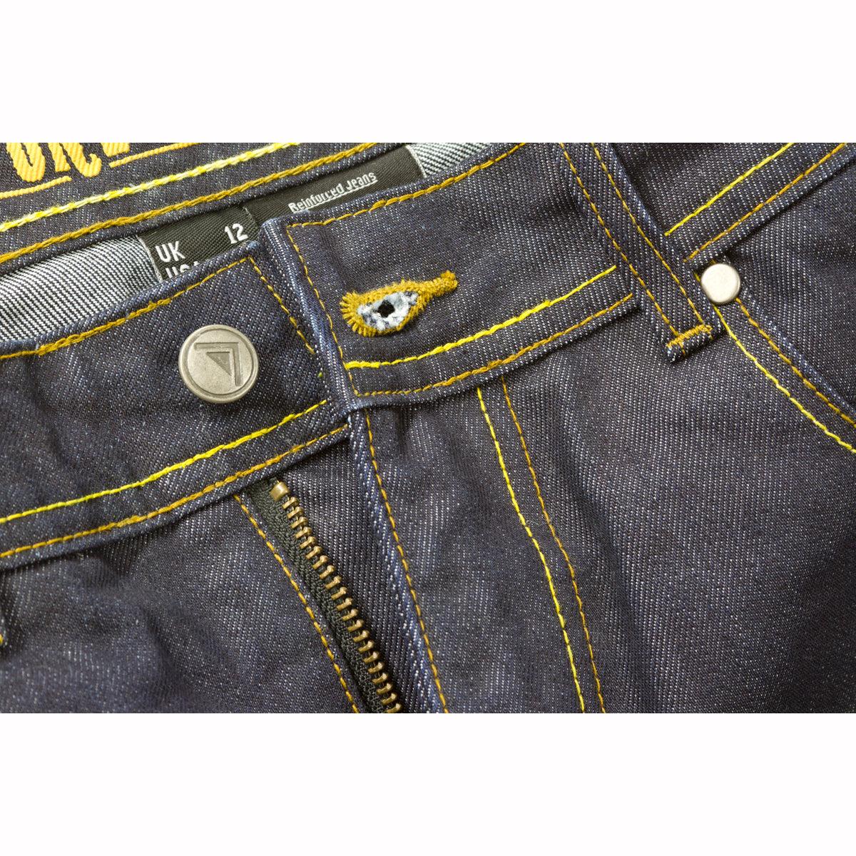 Route One Camden Selvedge Jeans Ladies 31in Leg Blue - Armoured Jeans