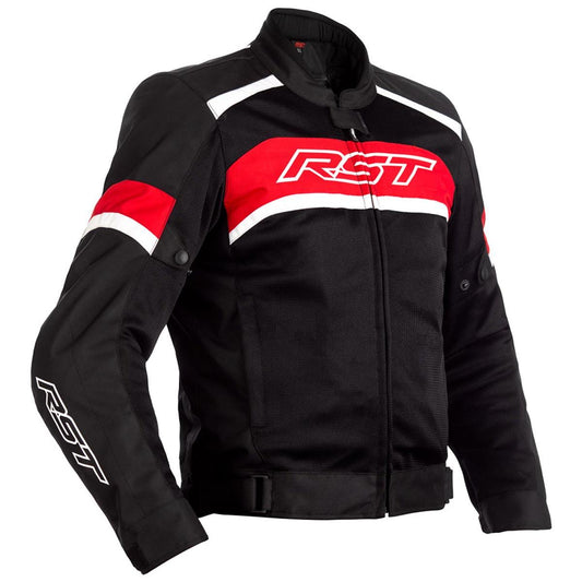 RST Pilot Textile Jacket CE Air Black Red White 3XL