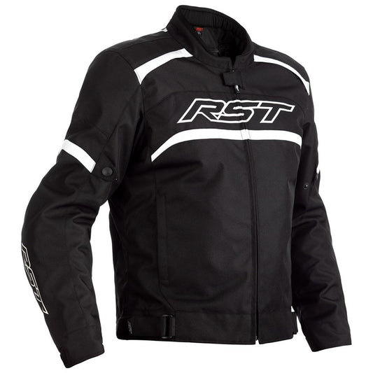 RST Pilot Textile Jacket CE WP Black White 3XL