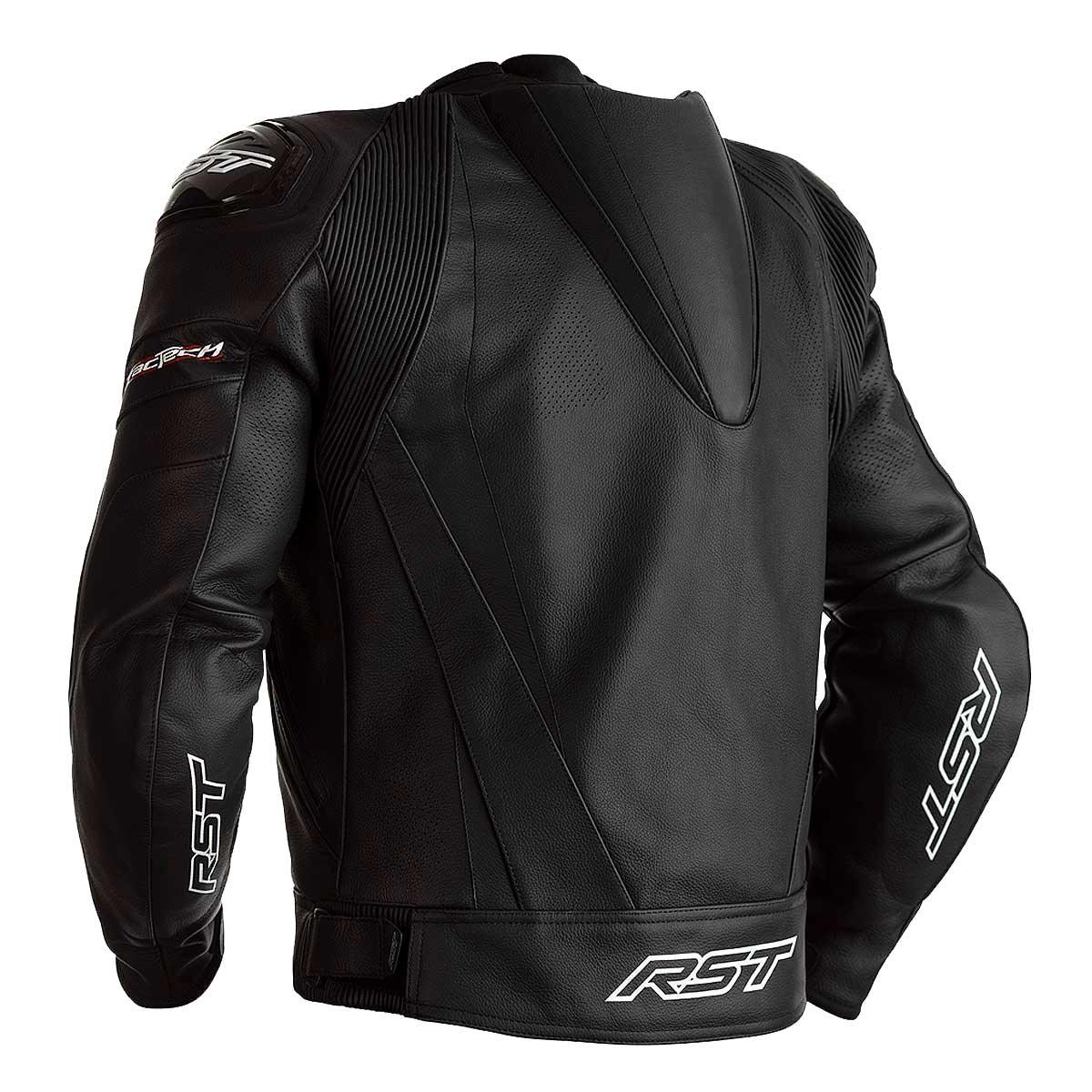 RST TracTech Evo 4 Leather Jacket CE Black - Motorcycle Leathers